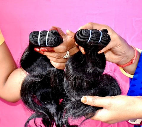 Raw Indian Straight & Body Wave Bundles (Single)